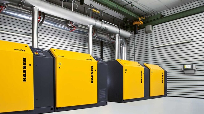 Stanica klipnih rotacijskih puhala tvrtke KAESER KOMPRESSOREN.