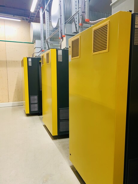 Tri kompresora Kaeser osiguravaju potrebni komprimirani zrak.