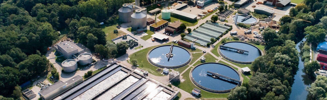 Bazen za pročišćavanje u pročistaču u Lüneburgu.