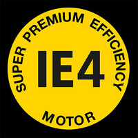Logotip pogonskog motora Super Premium Efficency IE4 Logotip pogonskog motora Super Premium Efficency IE4