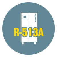 Kaeser Kompressoren u svojim rashladnim sušačima upotrebljava rashladno sredstvo R-513A.