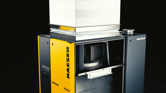 Inovacija koju donosi novi rashladni sušač SECOTEC njegov je radijalni ventilator.