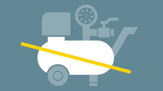 i.Comp 3 ne treba spremnik komprimiranog zraka.