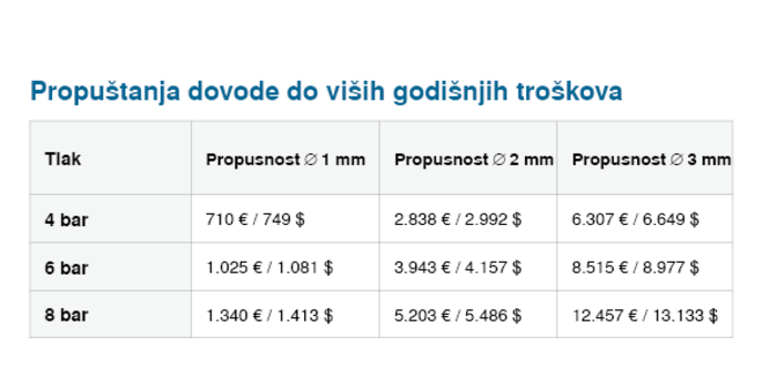 Propuštanje može koštati do 12.457 eura godišnje.
